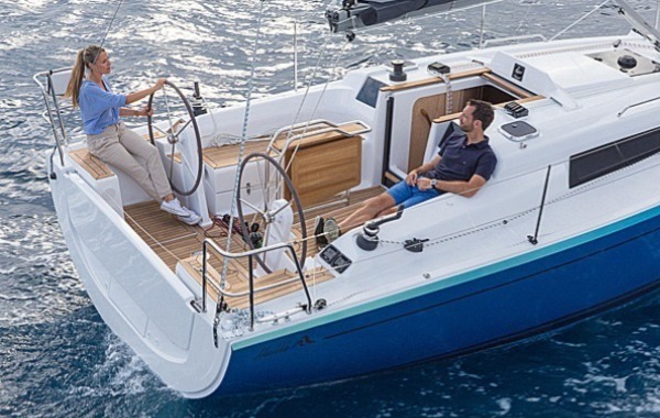 Relaxing in the cockpit on the Hanse 315